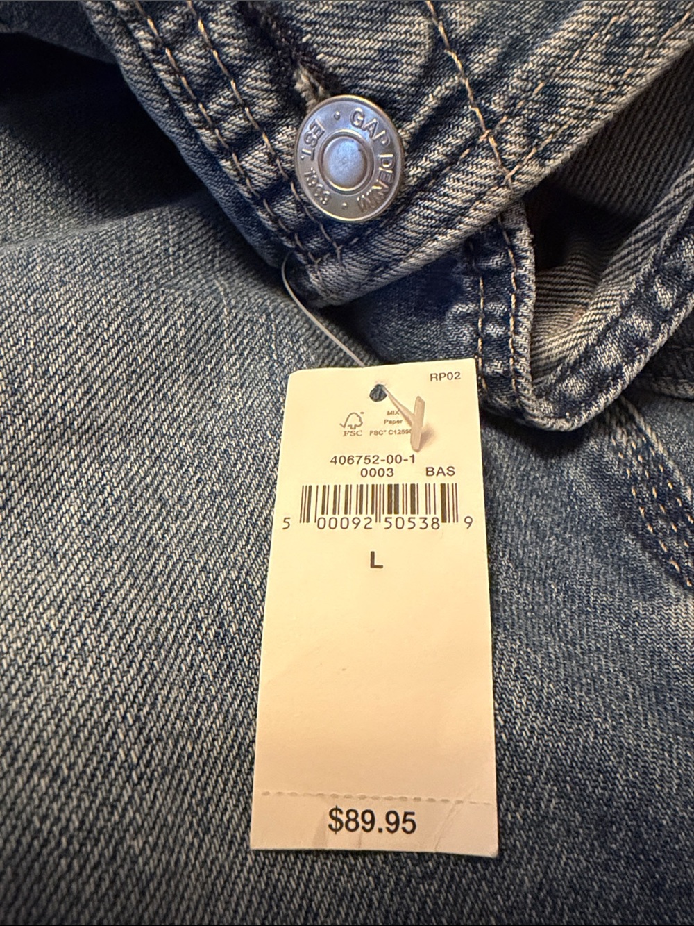 GAP Light Blue Denim Overalls with Front Pockets NWT - Picture 3 of 3
